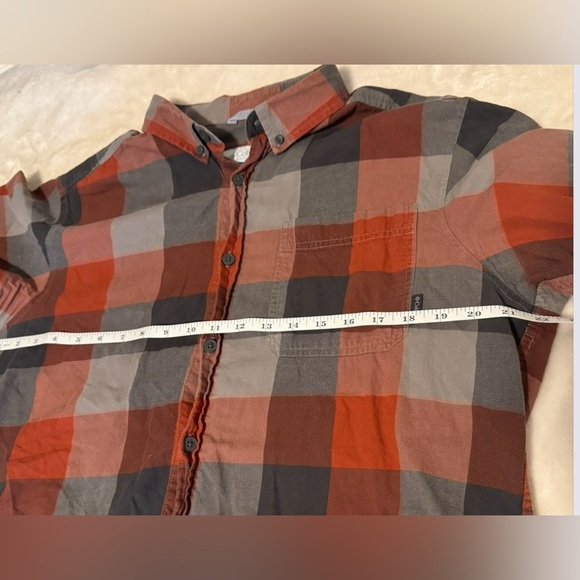 Men’s Columbia Plaid Flannel Button Up Shirt Men’s Medium - Picture 3 of 7